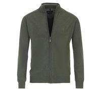 Strickjacke CASAMODA "CASAMODA Strickjacke uni", Herren, Gr. XXL, grün (olive), 100% Baumwolle, Strickjacken (89076700-XXL) olive