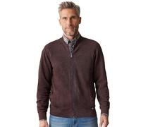 Casa Moda Strickjacke Melange Bordeaux - Größe XL Rot XL