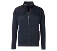 Strickjacke CASAMODA "CASAMODA Strickjacke uni", Herren, Gr. 3XL, blau (dunkelblau), 100% Baumwolle, Strickjacken Strickjacke (22327634-XXXL) dunkelblau