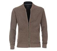 Strickjacke CASAMODA "CASAMODA Strickjacke uni", Herren, Gr. XL, beige, 90% Baumwolle, 10% Polyamid, Strickjacken Strickjacke (94501728-XL) beige