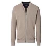 Strickjacke CASAMODA "CASAMODA Strickjacke uni", Herren, Gr. XL, beige, 100% Baumwolle, Strickjacken (52968963-XL) beige