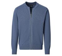 Casa Moda Strickjacke Uni Herren 100% Baumwolle Blau (graues dunkelblau) Gr. M