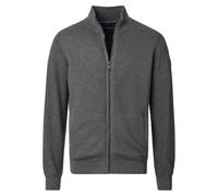 Strickjacke CASAMODA "CASAMODA Strickjacke uni", Herren, Gr. XL, grau (dunkelgrün), 100% Baumwolle, Strickjacken Strickjacke (78212466-XL) dunkelgrün