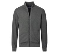 Strickjacke CASAMODA "CASAMODA Strickjacke uni", Herren, Gr. L, grün (dunkelgrün), 100% Baumwolle, Strickjacken (78212466-L) dunkelgrün