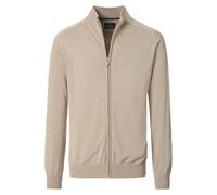 Strickjacke CASAMODA "CASAMODA Strickjacke uni", Herren, Gr. 4XL, champagner beige, 100% Baumwolle, Strickjacken Strickjacke (56019338-4XL) champagner beige