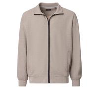 Casa Moda Regular Fit Sweatjacke beige, Einfarbig