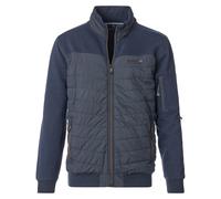 Sweatjacke CASAMODA "CASAMODA Sweatjacke uni", Herren, Gr. L, blau, 53% Baumwolle, 47% Polyester, Sweatjacken (63074339-L) blau