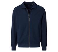 Casa Moda Sweatjacke Regular Fit Blau Einfarbig Größe XXL