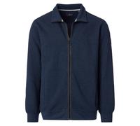 Casa Moda Sweatjacke Regular Fit Blau Einfarbig Größe XXL