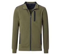 Casa Moda Regular Fit Sweatjacke grün, Einfarbig