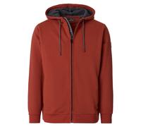 Kapuzensweatjacke CASAMODA "CASAMODA Sweatjacke mit Kapuze uni", Herren, Gr. XL, rot, 60% Baumwolle, 40% Polyester, Sweatjacken (44895445-XL) rot