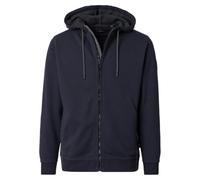 Kapuzensweatjacke CASAMODA "CASAMODA Sweatjacke mit Kapuze uni", Herren, Gr. XXL, blau (dunkelblau), 60% Baumwolle, 40% Polyester, Sweatjacken (20482613-XXL) dunkelblau