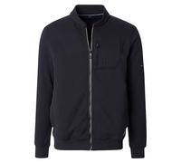Sweatjacke CASAMODA "CASAMODA Sweatjacke uni", Herren, Gr. XL, blau, 70% Baumwolle, 30% Polyester, Sweatjacken (70341708-XL) blau