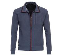 Casa Moda Casual Fit Sweatjacke blau, Einfarbig