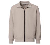 Casa Moda Regular Fit Sweatjacke beige, Einfarbig