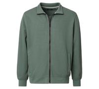 Casa Moda Regular Fit Sweatjacke grün, Einfarbig