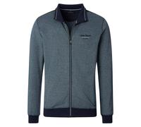 Sweatjacke CASAMODA "CASAMODA Sweatjacke uni", Herren, Gr. XXL, blau (türkis), 100% Baumwolle, Sweatjacken (15449451-XXL) türkis