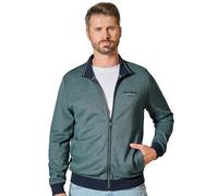 Sweatjacke CASAMODA "CASAMODA Sweatjacke uni", Herren, Gr. XXL, blau (türkis), 100% Baumwolle, Sweatjacken (15449451-XXL) türkis