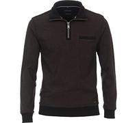Casa Moda Sweatshirt Casual Fit Rundhals 100% Baumwolle Braun Einfarbig