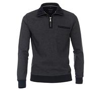 Casa Moda Sweat-Troyer Langarm mit Reißverschluss Strick Blau Größe L