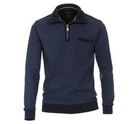 Casa Moda Halfzip-Pullover Blau Größe XXL