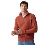 Casa Moda Halfzip Pullover Struktur Rot - Größe XXL Rot XXL