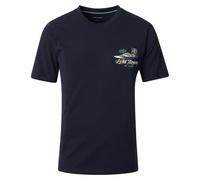 Casa Moda T-Shirt Regular Fit Rundhals Bedruckt Blau Größe M