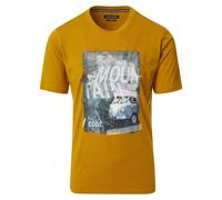 Casa Moda Regular Fit T-Shirt Rundhals gelb, Einfarbig