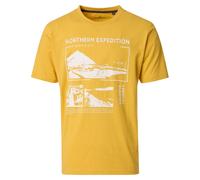 Casa Moda Regular Fit T-Shirt Rundhals gelb, Einfarbig