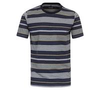 Casa Moda Regular Fit T-Shirt Rundhals türkis, Gemustert