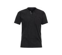 Casa Moda Casual T-Shirt Rundhals schwarz, Melange