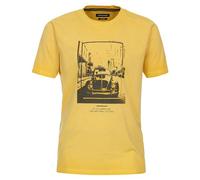 Casa Moda Regular Fit T-Shirt Rundhals gelb, Einfarbig