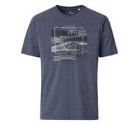 Casa Moda Regular Fit T-Shirt Rundhals anthrazit, Bedruckt