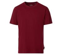 Casa Moda Regular Fit T-Shirt Rundhals rot, Einfarbig