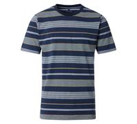 Casa Moda Regular Fit T-Shirt Rundhals türkis, Gemustert