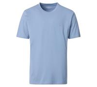 Casa Moda Regular Fit T-Shirt Rundhals blau, Einfarbig