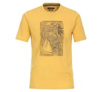 Casa Moda Regular Fit T-Shirt Rundhals gelb, Einfarbig