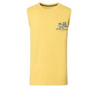 Tanktop CASAMODA "CASAMODA Tanktop uni", Herren, Gr. XL, gelb, 100% Baumwolle, Tops Tanktop (44725243-XL) gelb