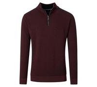 Casa Moda Regular Fit Troyer rot, Einfarbig