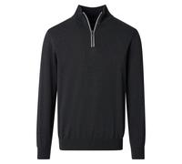 Troyer CASAMODA "CASAMODA Troyer uni", Herren, Gr. XXL, schwarz, 100% Baumwolle, Pullover Troyer (75504204-XXL) schwarz