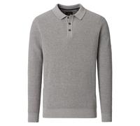 Casa Moda Regular Fit Troyer beige, Gemustert