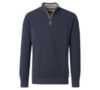 Casa Moda Regular Fit Troyer blau, Einfarbig