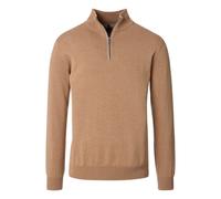 Troyer CASAMODA "CASAMODA Troyer uni", Herren, Gr. M, braun, 100% Baumwolle, Pullover (91410456-M) braun