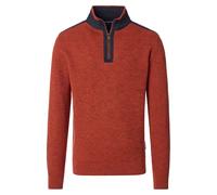 Troyer CASAMODA "CASAMODA Troyer uni", Herren, Gr. XXL, orange, 100% Baumwolle, Pullover (44603466-XXL) orange
