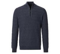 Troyer CASAMODA "CASAMODA Troyer uni" Gr. XXL, blau (dunkelblau), Herren, 80% Wolle (Lammwolle), 20% NY, Pullover (43571060-XXL) dunkelblau