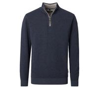 Troyer CASAMODA "CASAMODA Troyer uni", Herren, Gr. XL, dunkelblau, 100% Baumwolle, Pullover Troyer (46691506-XL) dunkelblau