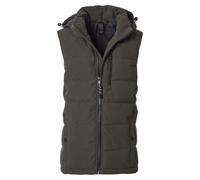 Kurzweste CASAMODA "CASAMODA Weste uni", Herren, Gr. L, dunkelgrün, 100% Polyester, Westen (29329452-L) dunkelgrün