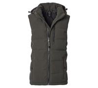 Kurzweste CASAMODA "CASAMODA Weste uni", Herren, Gr. XL, grün (dunkelgrün), 100% Polyester, Westen (29329452-XL) dunkelgrün