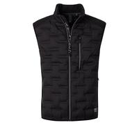 Casa Moda Kurzweste Uni 100% Polyester Herren Schwarz Gr. 3XL