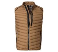Kurzweste CASAMODA "CASAMODA Weste uni", Herren, Gr. L, braun, 100% Polyester, Westen (98112243-L) braun